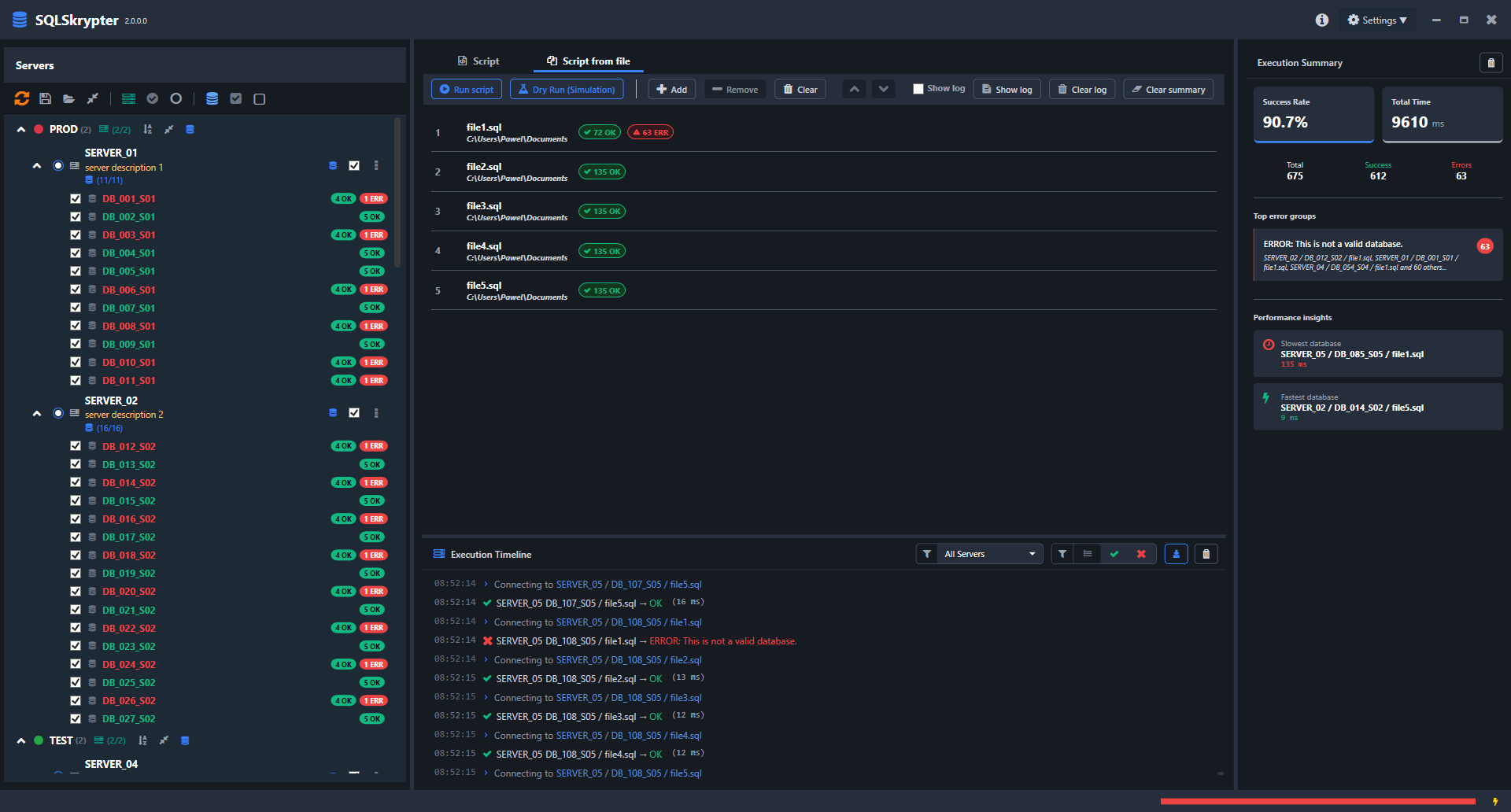SQLSkrypter | Professional SQL Runner for MSSQL
